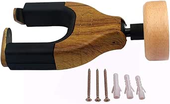 Soporte de pared para guitarra, de madera, para guitarra, colgador de