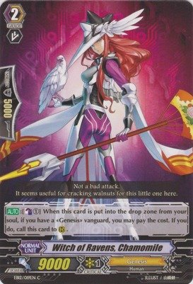 Cardfight!! Vanguard TCG - Witch of Ravens, Chamomile (EB12/019EN) - Extra Booster Pack 12: Waltz of the Goddess