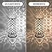 Table Lamp, Petronius Crystal Table Lamps, Decorative Bedside Nightstand Desk Lamp Shade for Bedroom, Living Room, Dining Room, Kitchen