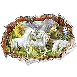 FUNUP Wall Stickers Unicorn Fantasy 3D Broken Wall Decals Home Decoration DIY Removable Art Vinyl Mural