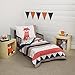CARTERS Aztec 4 Piece Toddler Bedding Set, Navy, Cream, Orange, Beige
