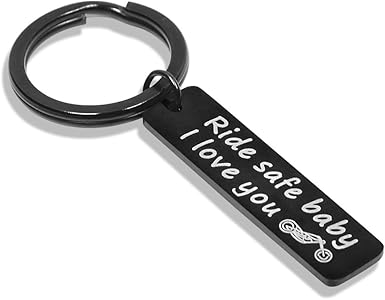 Ride Safe Keychain Biker Gift 