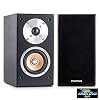 auna – Line 501 BS-BK, boekenplankluidsprekers, luidsprekerboxen, hifi-boxen, luidsprekerpaar, 2-wegsysteem, 10 cm (4…
