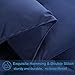 EASELAND All Season Queen Size Soft Quilted Down Alternative Comforter Reversible Duvet Insert with Corner Tabs,Winter Summer Warm Fluffy,Navy,88x88 inches
