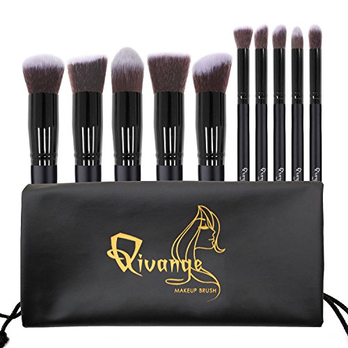 Qivange brush set, kabuki makeup brushes blending eyesh…