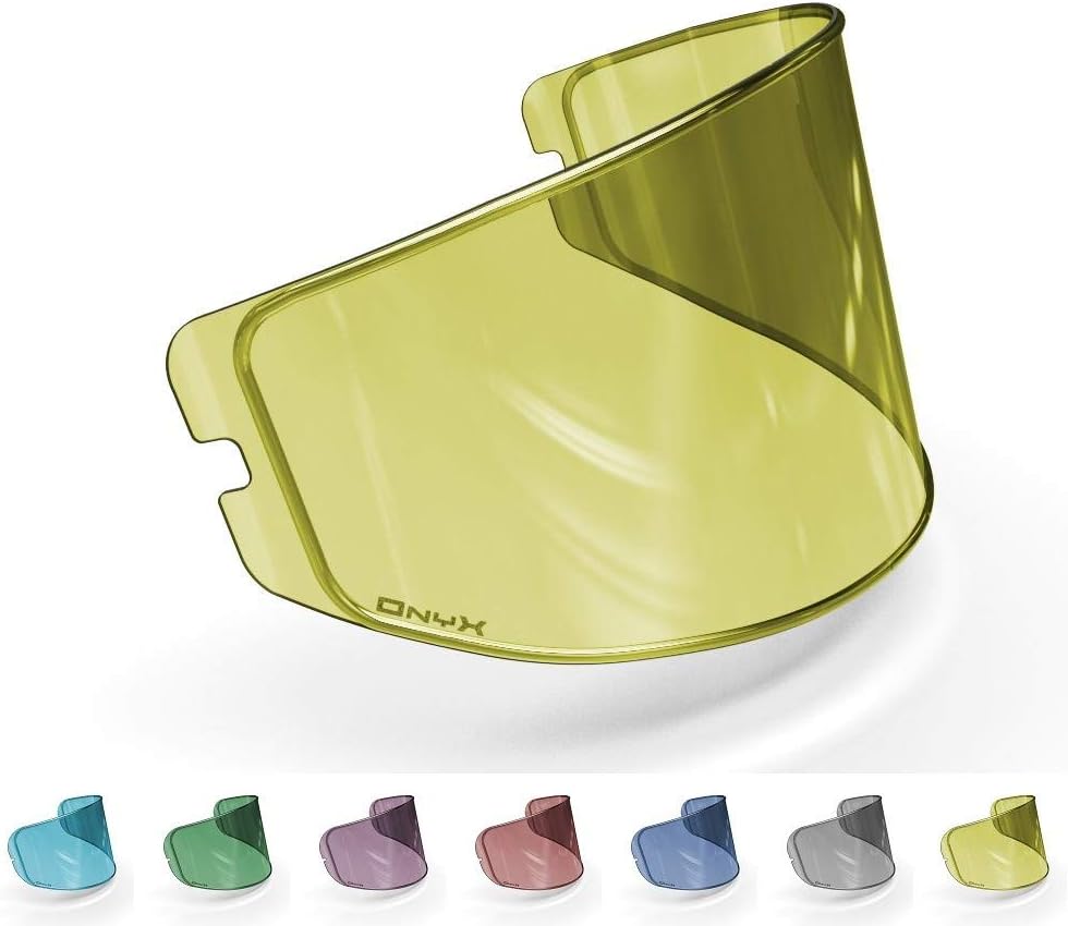 OnyxLenses Polarized Visor Insert for Airoh | Storm UNI/Hi-Vis Lemon Yellow