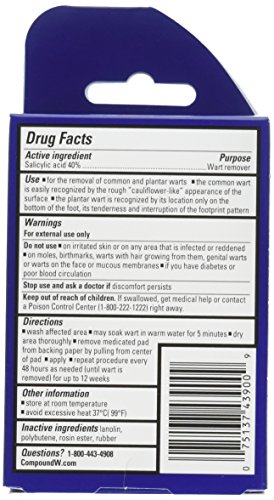 image for Compound W One Step Invisible Strips | Wart Removal | 14 Strips | 2 Pa
