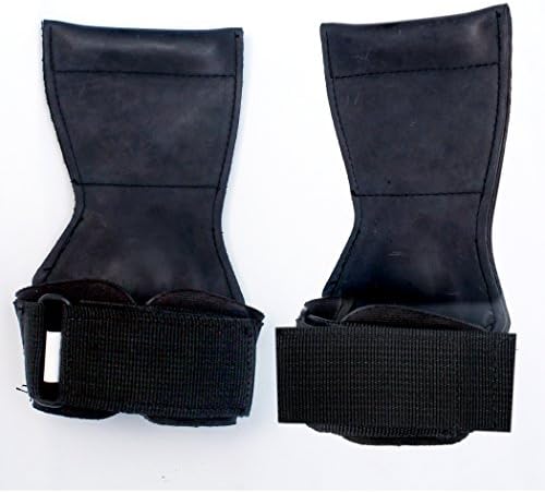 PRO Weight Lifting Grips Rubber Pads Gym Straps Versa Gel Wrist Support LG-12