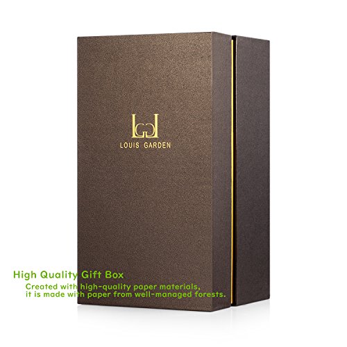 Louis-Garden-Beauty-and-The-Beast-Rose-Kit-Colorful-Gold-Foil-Rose-and-Led-Light-in-Glass-Dome-on-Black-Wooden-Base-for-Home-Decor-Holiday-Party-Wedding-Anniversary-24K-Red-Rose