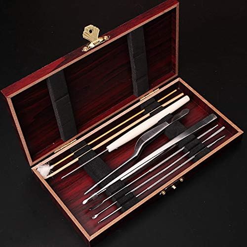 Digging Ear Spoon Ear Picking Tools Home Professional 8 Sets Clip Goose Feather Rod Spiral Ear Hole Luminescent Tweezers