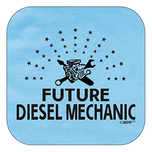 Toddler Clothes Future Diesel Mechanic Bodysuit 12 Months Light Blue