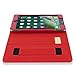 Snugg iPad Mini 1 (2012) / 2 (2013) / 3 (2014) Leather Case, Flip Stand Cover - Red