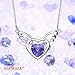 NEEMODA Crystal Heart Pendant Necklace for Girls Jewelry Gifts for Her