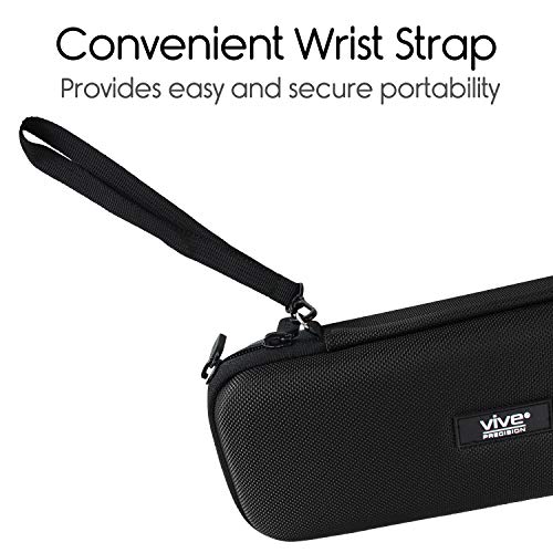 Vive Precision Stethoscope Hard Case - Protective Carry Cover with Handle - Fits Vive Precision and Other Cardiology Brands - Doctor and Nurse Accessories (Black)