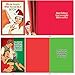 NobleWorks Variety Pack of 10 Christmas Greeting Cards with Envelopes, Adult Cartoon, Humor Holiday Assortment for Men and Women - Naughty is Nice A1255