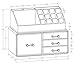 Unique Home Acrylic Jewelry and Cosmetic Storage Makeup Organizer, 4 Drawer Set