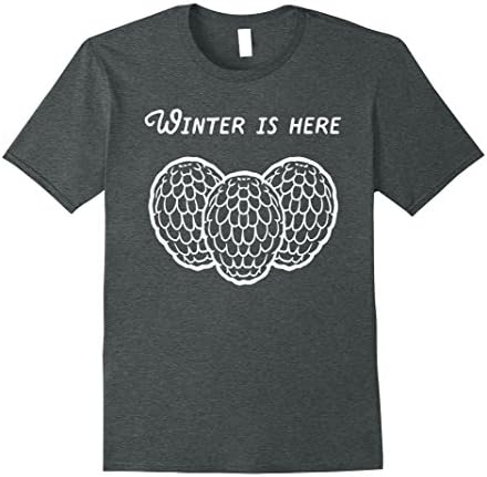 Mens Winter is Here Eggs  Season T-shirt Medium Dark Heather