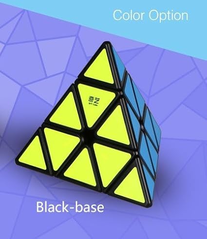 Cubelelo QiYi Qiming-A Pyraminx Black Rubik Rubic Rubix Speed Cube