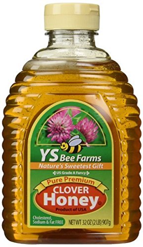 YS Eco Bee Farms Clover Honey Pure Premium - 32 oz (Pack of 2)