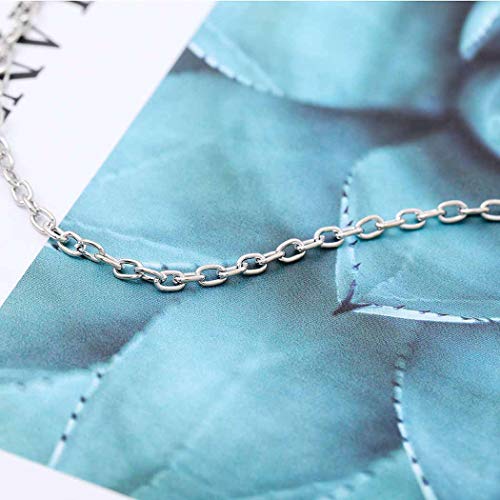Tgirls Boho Pentagram Hair Chain Crescent Moon Head Chain Black Rhinestone Jewelry Headdress for Women and Girls - Thumbnail 5