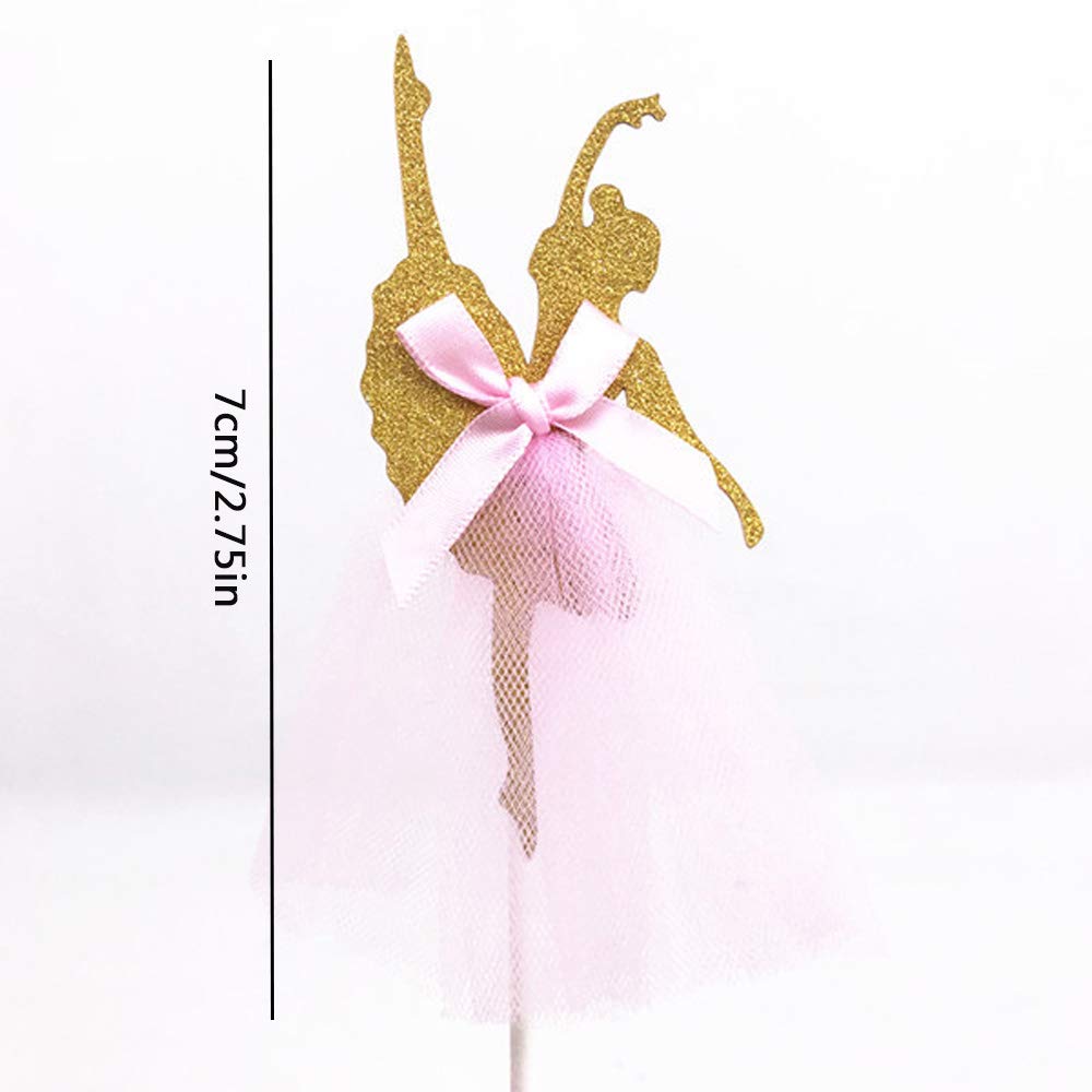 Fete Danniversaire Fete De Naissance Gateau Mariage Decoration Deer Platz 12 Ballerine Gateau Toppers Rose Et Or Paillettes Ballet Danse Fille Gateau Decorations Et Accessoires De Fetes Decorations Dwteam In