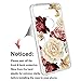 for LG V30 / LG V30 Plus/LG V30S Thinq/LG V35 / LG V35S ThinQ Case, LEEGU Scratch Resistant Floral Printed Clear Design Hard Plastic and TPU Gel Bumper Protective Cover Slim Case - Colorful Flower