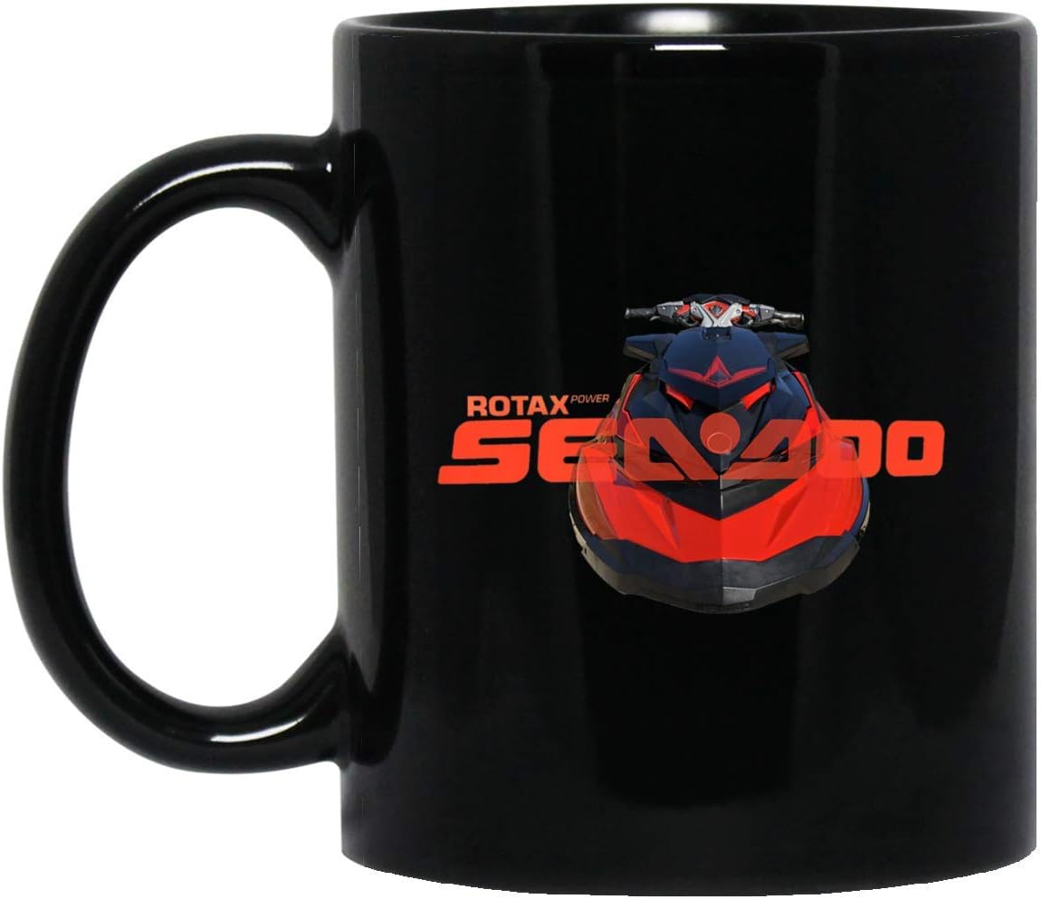 Seadoo RXPX 300 RED Graphic Rotax Power 11 oz. Black Mug