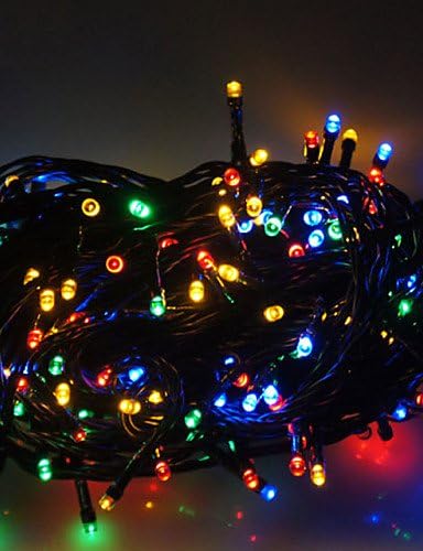 ZQ Character design Christmas Bars Wedding Twinkle Waterfall Decoration Lamps Waterproof Light 10M 50LED , blue