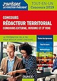 Concours Rédacteur territorial. Externe, interne et 3e voie. - Tout en un - Concours 2019: Tout-en- by