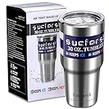 SUCFORST Tumbler 30 oz Stainless Steel Travel Mug - Double Wall Vacuum Insulated Cup,Tritan Splash Proof Lid