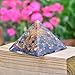 Orgone Pyramid-Multi Tourmaline Orgone Energy Generator-Flower of Life Healing Crystals Pyramid for Balancing Chakra- Stress- Aura Protection