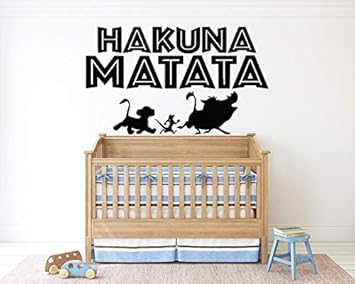 Amazon Com Hakuna Matata The Lion King Wall Decal Simba Timon
