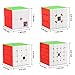 Aitey Speed Cube Set, Moyu Cube Bundle MF2S 2x2 3x3 4x4 5x5 Stickerless Magic Cube Puzzle Toys for Kids Gift Box (4 Pack)