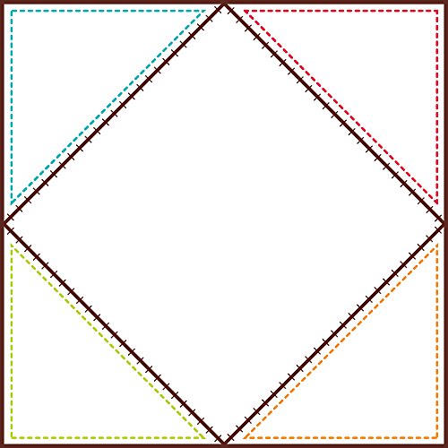 Creative Teaching Press 6-Inch Designer Cut-Outs, Quilt Squares (3886)