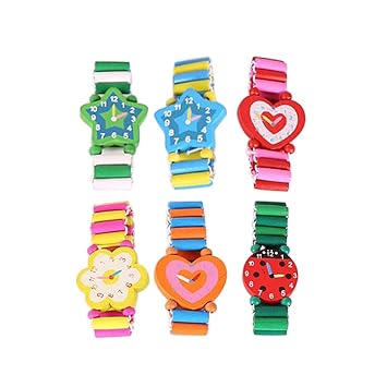 Toyvian Reloj de simulación de Reloj de Pulsera de Madera para ...