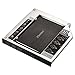 Zheino SSD HDD Caddy 12.7mm Aluminum 2nd Hard Disk Drive Caddy Case Adapter for Universal Laptop CD/DVD-ROM Optical Bay (12.7MM)