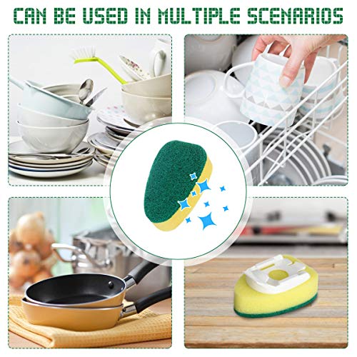 CHARMINER Dish Wand Dish Sponges with Handle, 1 Dish Wands and 7 Refill