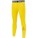 DEVOROPA Youth Boys' Compression Leggings Sports Tights Fleece Lined Thermal Base Layer Pants