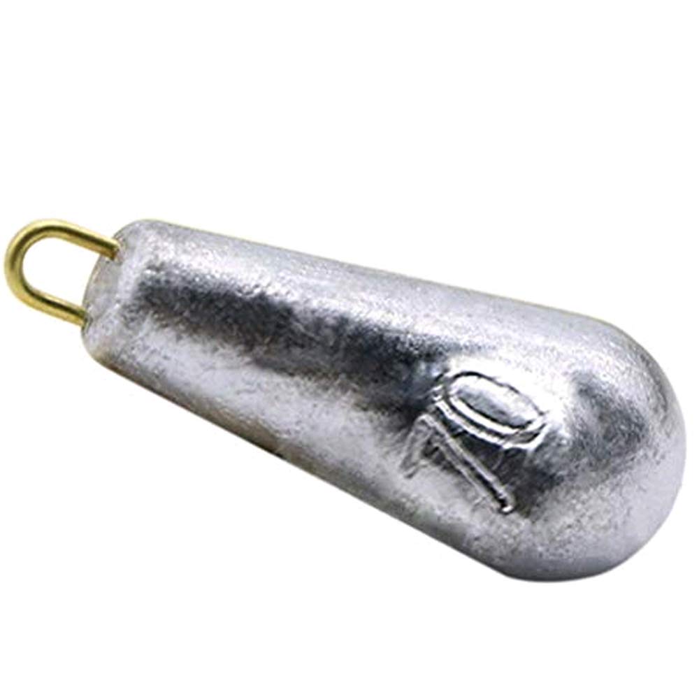 CZ-XING 10 Pcs Fishing Tackle - Sea Fishing Weight Sea Weights Plumb Fishing Weights Used For Coastal Surf Ferry Sea Fishing (Water droplets -70g)