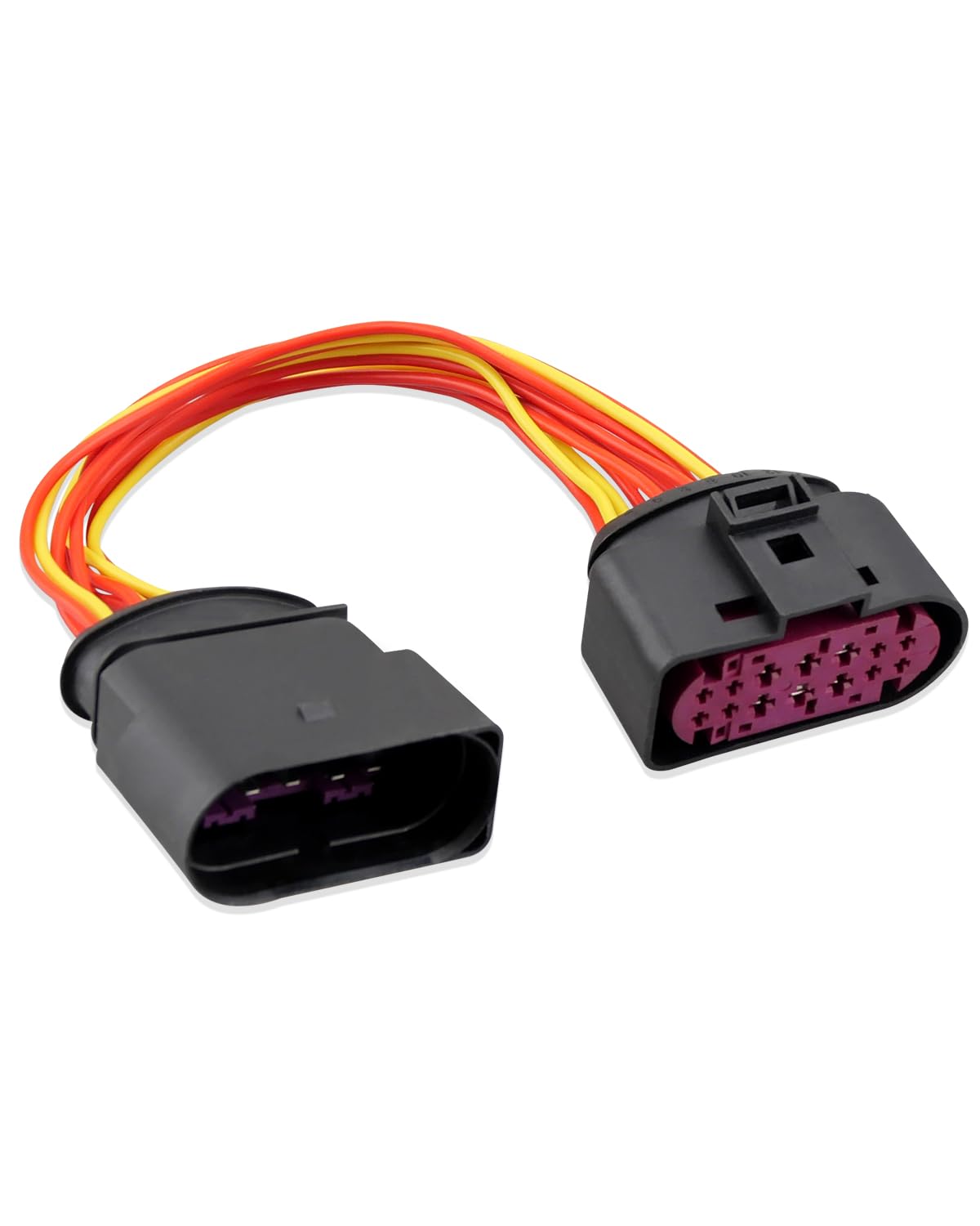 Photo 1 of 10 Pin Plug Halogen to 14 Pin Plug Xenon Headlight Harness Adapter Fit for VW for Audi Replace 1J0973737 1J0973835