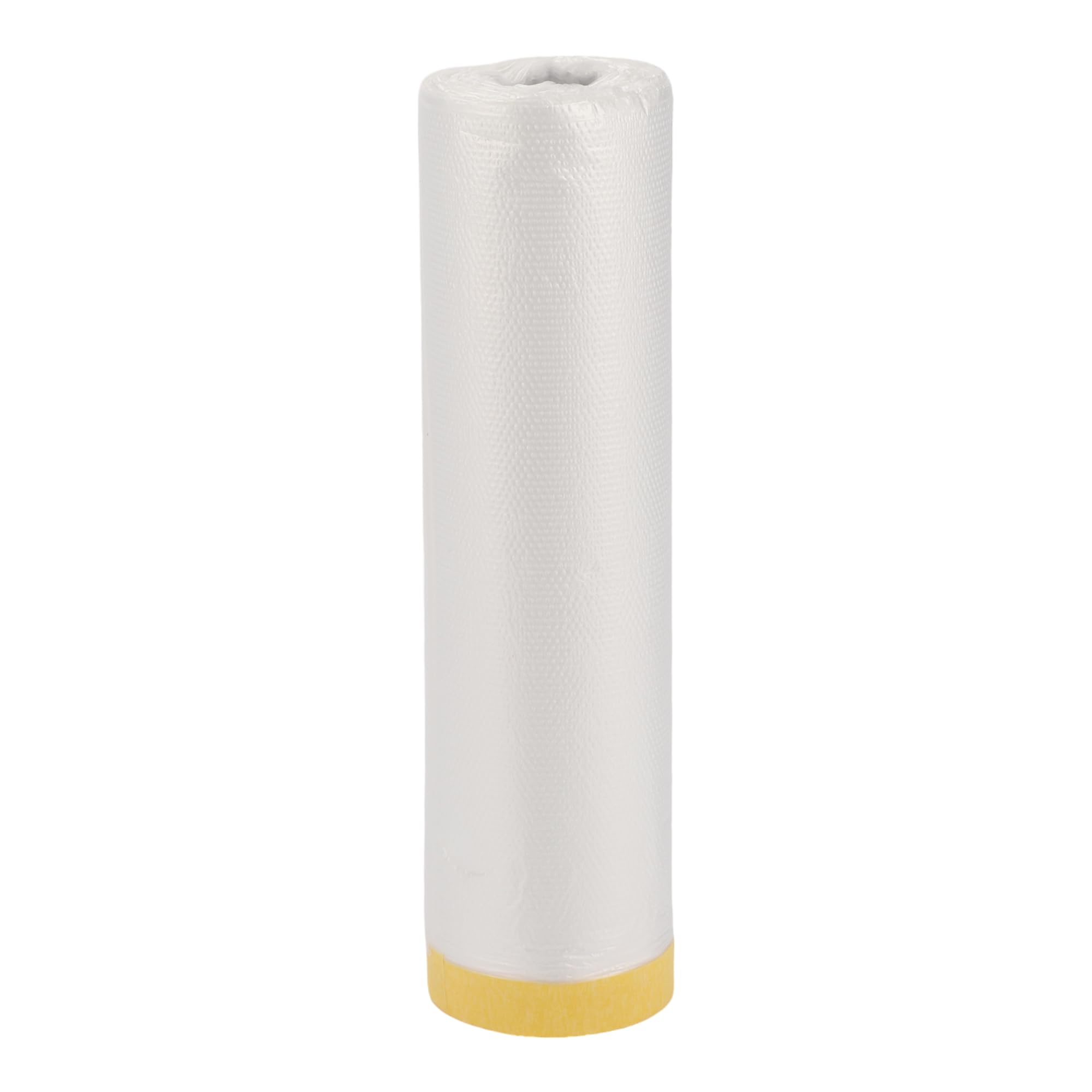 Partuto 1 Pcs Universal Pre-Taped Masking Film Plastic Cover PE Film Paper White Yellow 180x2000cm / 65.62ftx70.87
