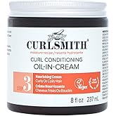 CURLSMITH Curl Conditioning Oil-in-Cream - Leave-In for Thick Curly Hair, Deep Moisture Curl Conditioner, For All Types, Vegan & Cruelty Free