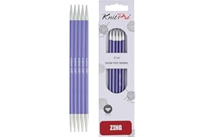 KnitPro Zing Double Pointed Needles 6" (15cm) | US Size 7 (4.5mm)