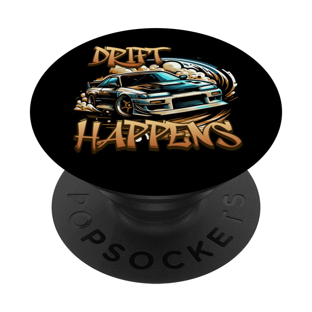 Drift happens car motorsports tuning and racing PopSockets Swappable PopGrip