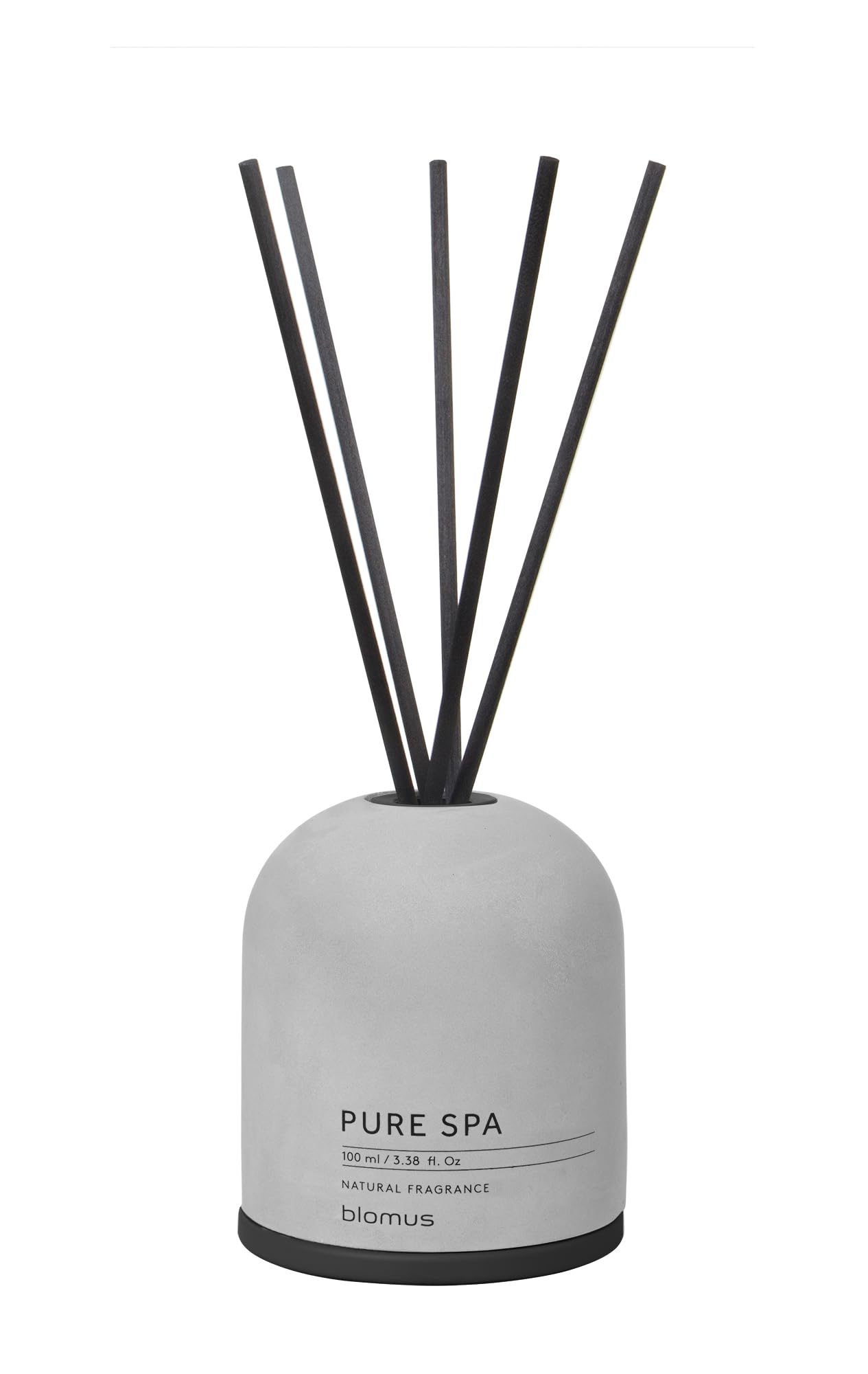 Blomus - FRAGA 69224 Room Fragrance Set Microchip Room Fragrance Trendy Concrete Look Long-Lasting Sandalwood Myrh Fragrance Room Diffuser Sticks (H x W x D: 27.5 x 9 x 9 cm, Microchip)