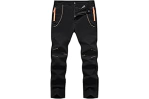 TBMPOY Men's Outdoor Hiking Work Pants Quick Dry Water Resistant Lightweaght Mountain Fishing Pants Zipper Pockets