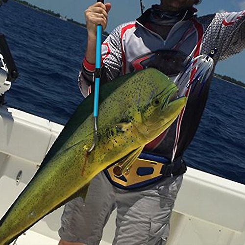 SANLIKE Telescopic Fish Gaff with Stainless Sea Fishing Spear Hook