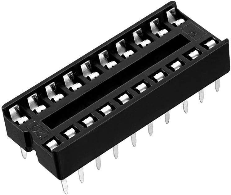 sourcing map 30pcs DIP IC Socket 2.54mm Pitch 20 Pin Solder Adapter Double Row