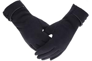 woogwin Womens Winter Gloves Touch Screen Warm Fleece Lined Thick Thermal Windproof Ladies Snow Gloves for Cold Weather