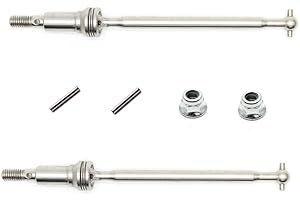 HOSIM RC Car Metal Front CVD Drive Shaft Set Accessory Spare Parts 30-WJ02 for Hosim 1/16 9130 RC Car (2 Pcs)